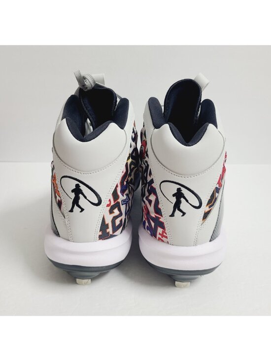 NEW Nike Griffey 2 Jackie Robinson Metal Baseball Cleats HV6878-001 Size 15 Gray